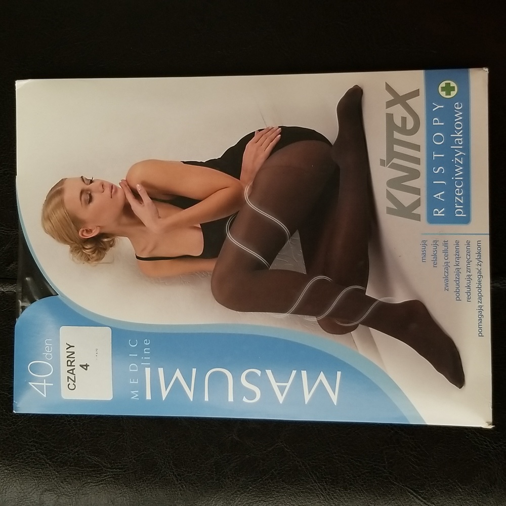 Knittex. RelaxingTights. 40 DEN. Nero/Black. Size 4